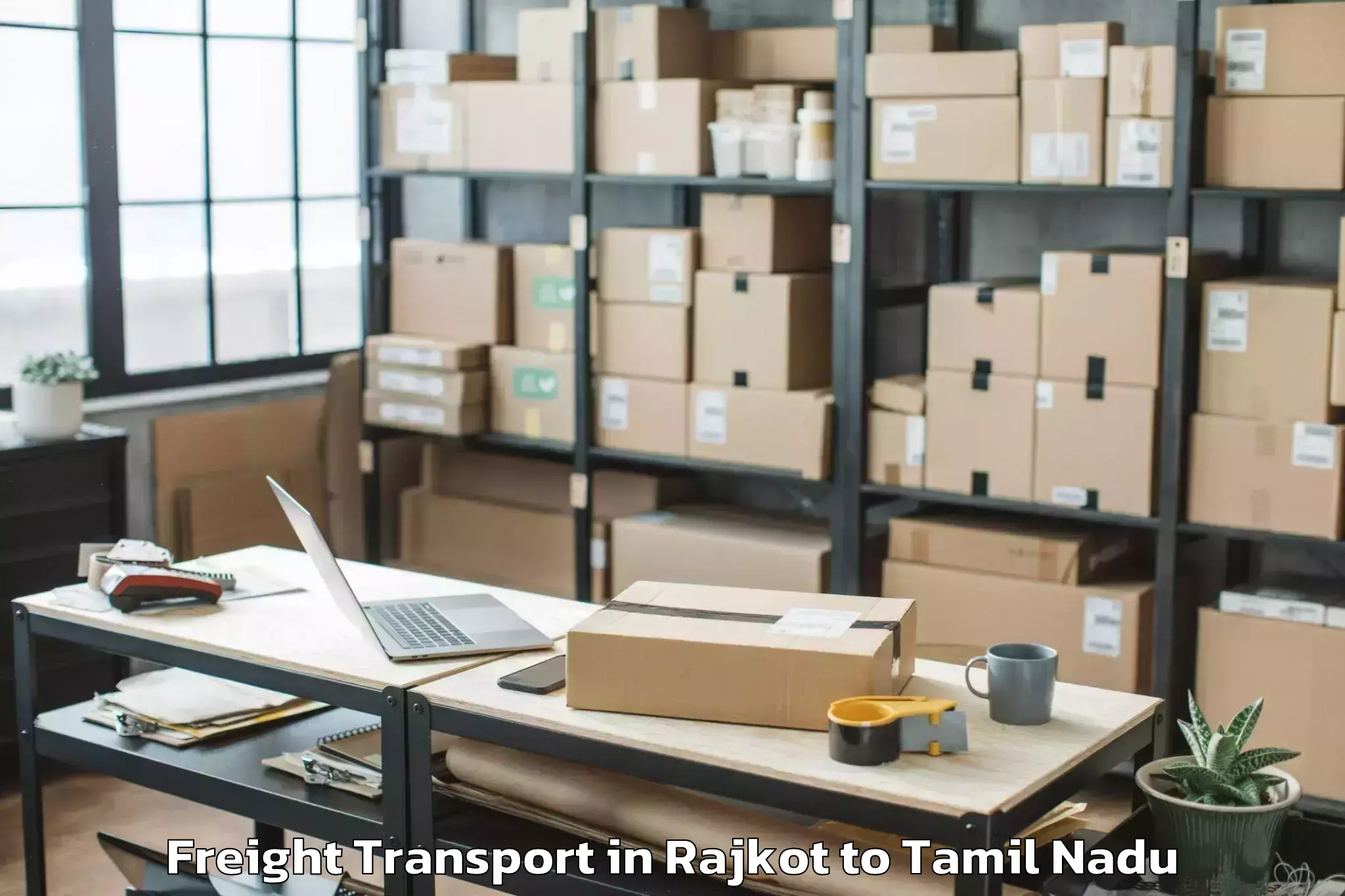 Reliable Rajkot to Peraiyur Freight Transport